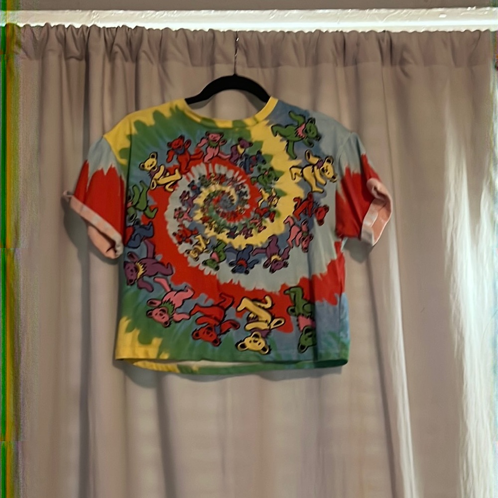 Alice and Olivia Evan Grateful Dead Cropped Tee